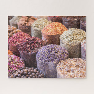 Puzzle Fleurs et épices séchées Écran de souk