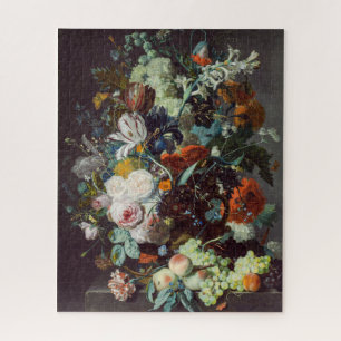 Puzzle Fleurs et fruits de la vie morte par Jan van Huysu