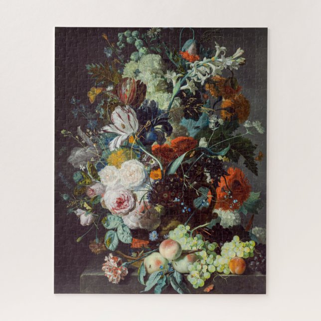 Puzzle Fleurs et fruits de la vie morte par Jan van Huysu (Vertical)