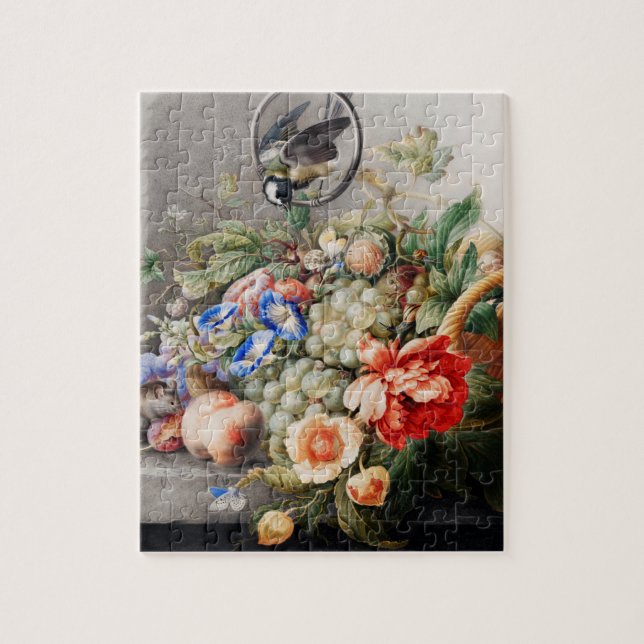 Puzzle Fleurs et fruits de vie morte Art classique (Vertical)