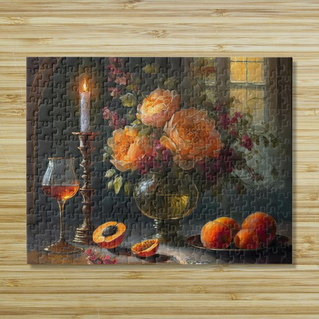 Puzzle Fleurs et pêches (Créateur téléchargé)