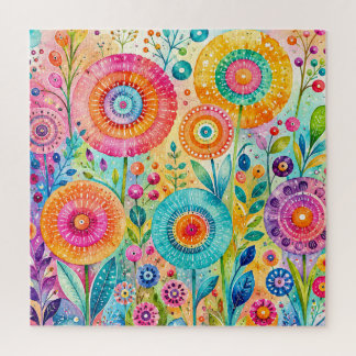 Puzzle Fleurs Fantaisistes