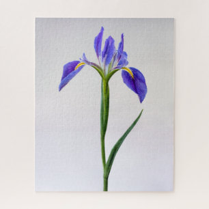 Puzzle Fleurs   Fleur Iris Violet