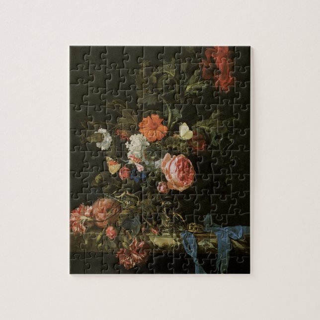 Puzzle Fleurs florales de vie morte en Vase, baroque Vint (Vertical)