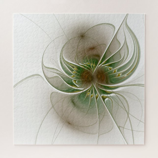 Puzzle Fleurs imaginaires fractales douces et tendres (Horizontal)