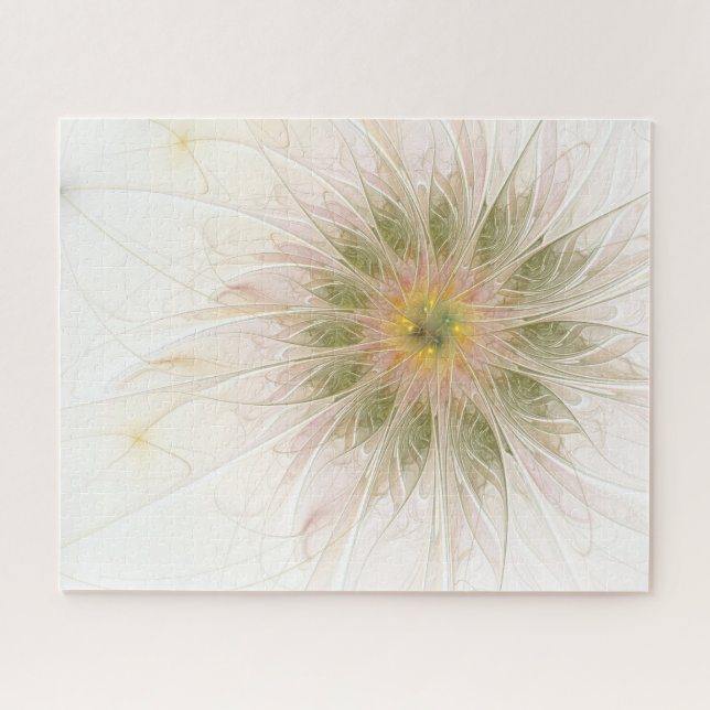 Puzzle Fleurs imaginaires fractales douces et tendres (Horizontal)