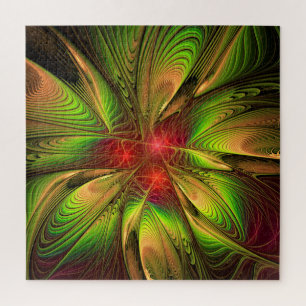 Puzzle Fleurs imaginaires fractales douces et tendres