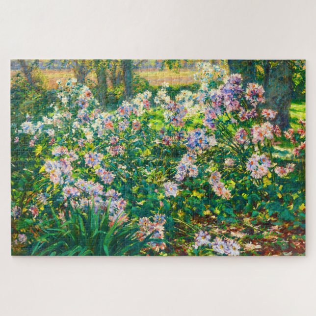 Puzzle Fleurs jolies vintages Illustration Fleurs blanche (Horizontal)