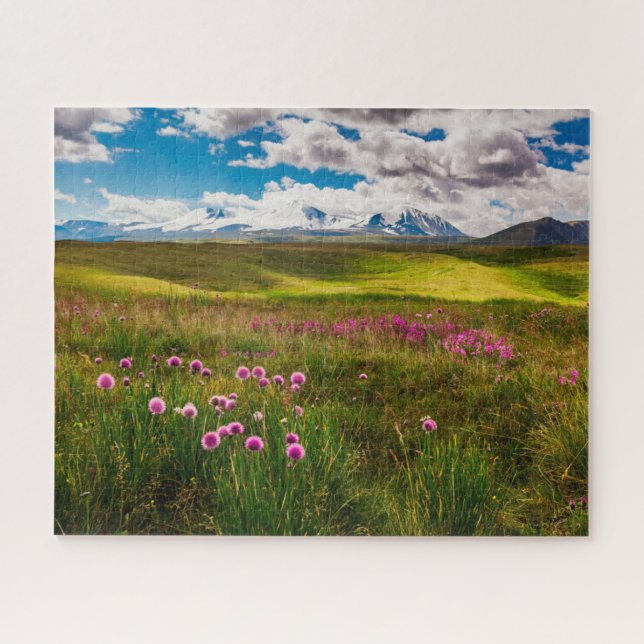 Puzzle Fleurs | Montagnes de l'Altaï, Sibérie, Russie (Horizontal)