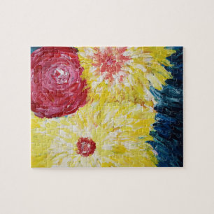 Puzzle Fleurs peinture Abstraite