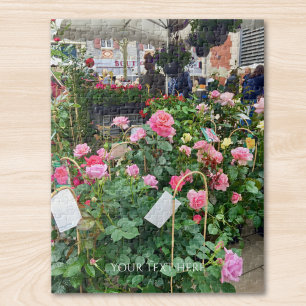Puzzle Fleurs Personnalisées avec Photo et Texte