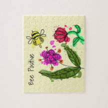 Fleurs Positives Et Abeilles