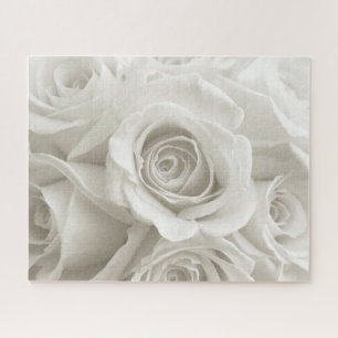 Puzzle Fleurs   Roses blanches