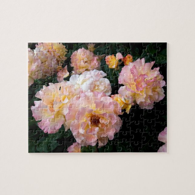 Puzzle Fleurs roses, Roses Jaunes Rose (Horizontal)