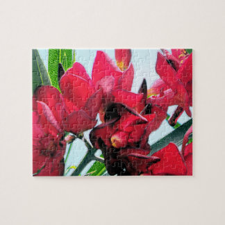 Puzzle Fleurs rouges