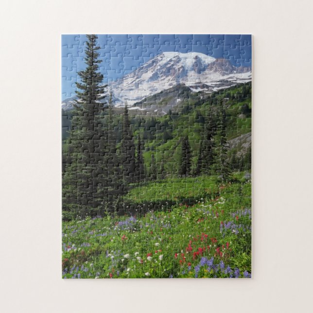 Puzzle Fleurs sauvages chez le mont Rainier (Vertical)