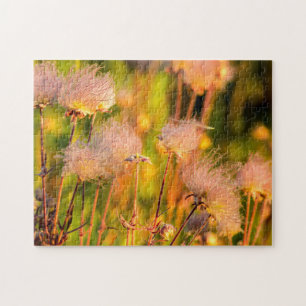 Puzzle Fleurs sauvages Prairie Smoke dans un bosquet de t