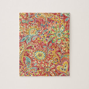 Puzzle Fleurs sauvages Rouge Et Jaune