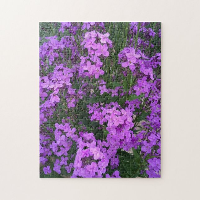 Puzzle Fleurs sauvages violets (Vertical)