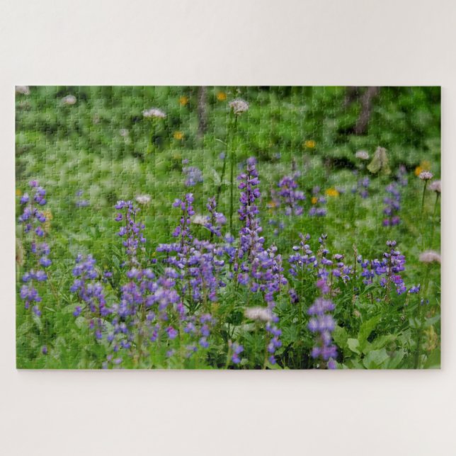 Puzzle Fleurs sauvages violettes (Horizontal)