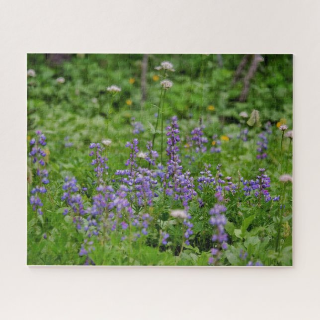 Puzzle Fleurs sauvages violettes (Horizontal)