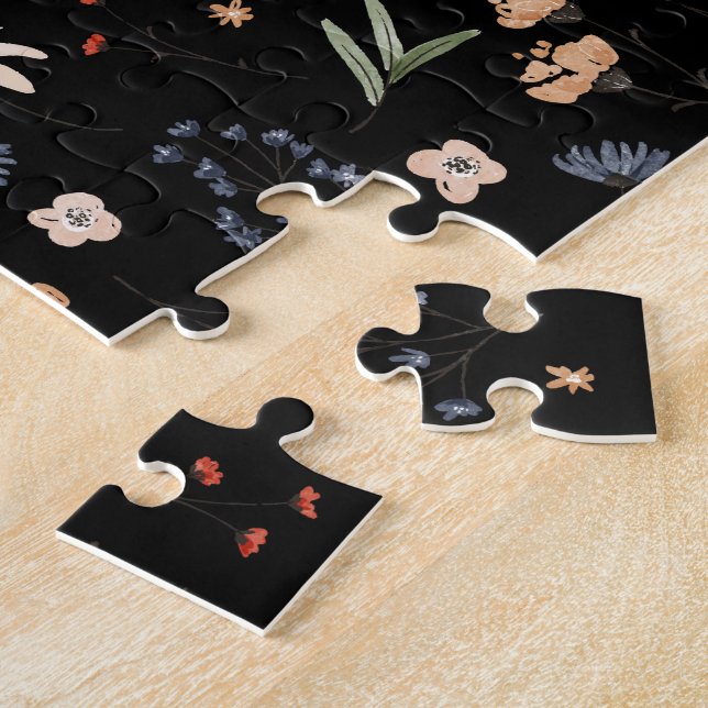 Puzzle Fleurs simples à l'aquarelle 1 (Côté)