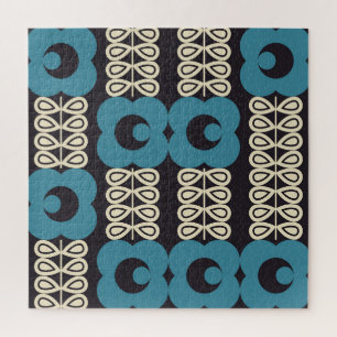 Puzzle Fleurs stylisées : Vintage moderne géométrique.