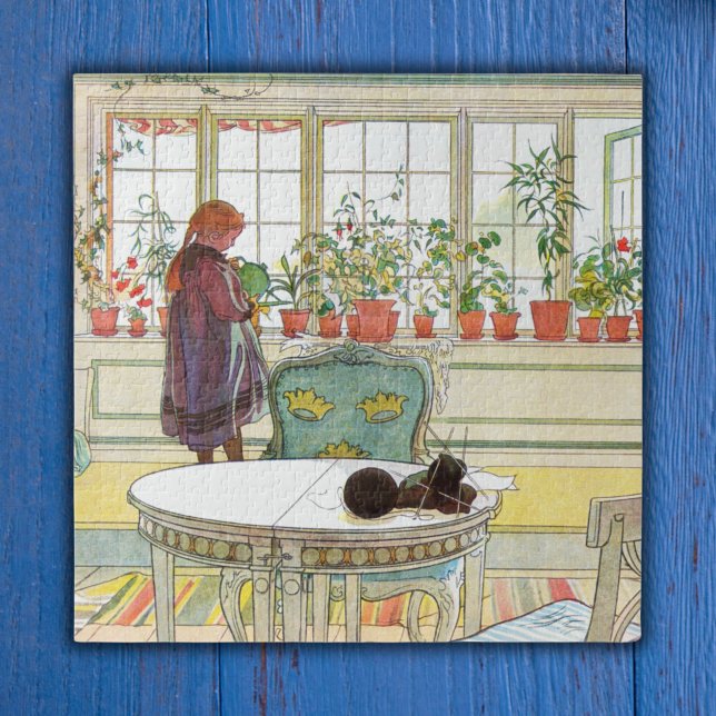 Puzzle Fleurs sur la fenêtre Carl Larsson suédois (Créateur téléchargé)