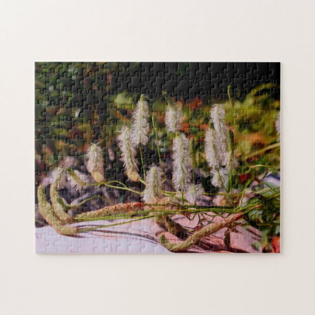 Puzzle Fleurs Sur Peinture Photo Huile Rocheuse (Horizontal)