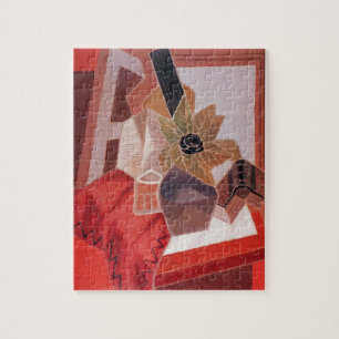 Puzzle Fleurs sur une table par Juan Gris, Cubisme vintag