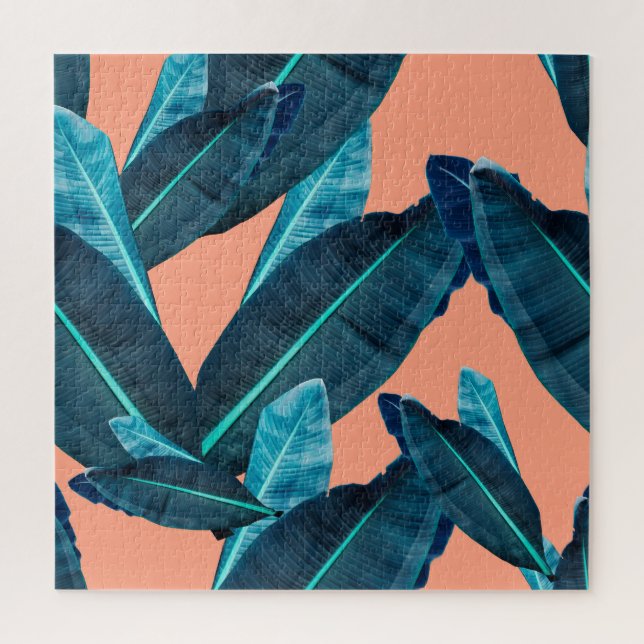 Puzzle Fleurs tropicales, arrière - plan sans couture bot (Vertical)