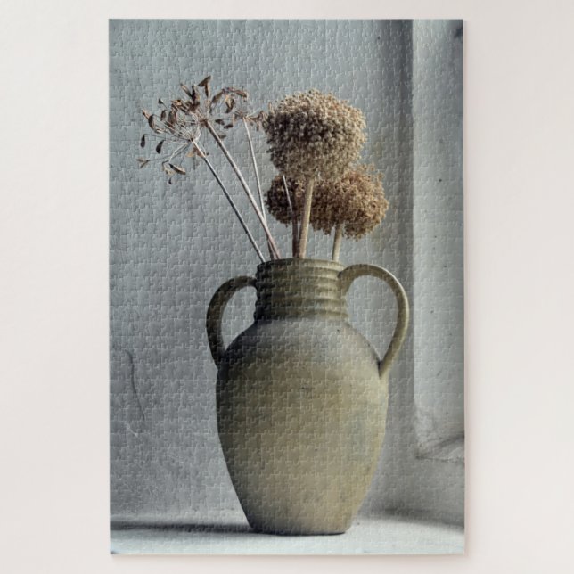 Puzzle Fleurs | Vase de fleurs séchées (Vertical)