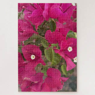 Puzzle Fleurs vibrantes de bougainvillée rose en fleurs à