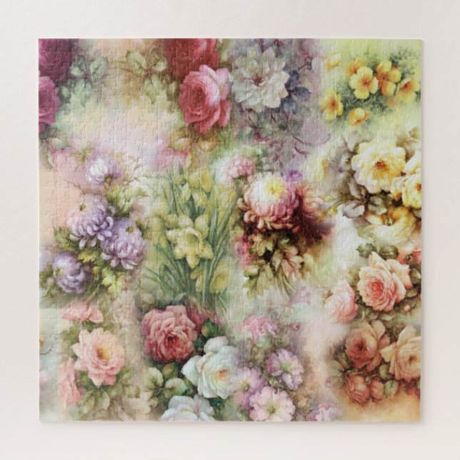 Puzzle Fleurs vintages (Vertical)