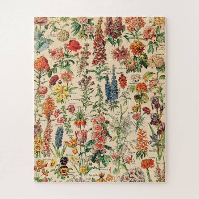 Puzzle Fleurs vintages (Vertical)