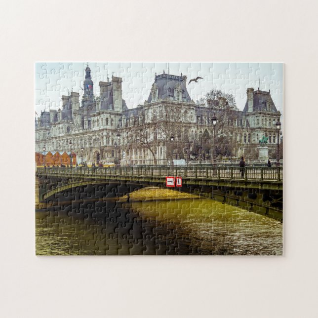 Puzzle Fleuve Seine Paris. (Horizontal)