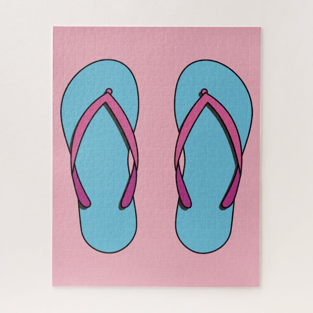 Puzzle Flip Flops de plage (Vertical)