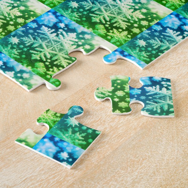 Puzzle Flocons de neige / Gros cristaux / Greenleaf / Cen (Côté)