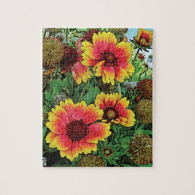 Puzzle Floral (Vertical)
