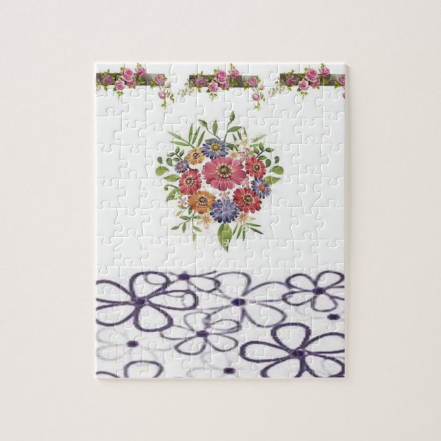 Puzzle floral (Vertical)