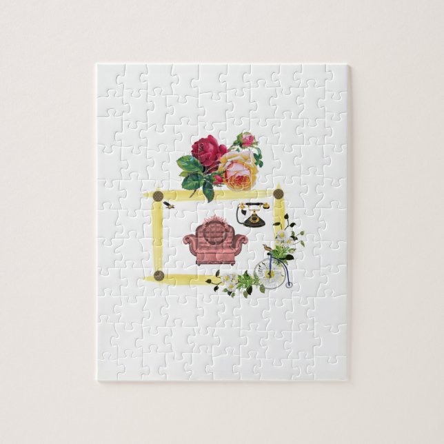 Puzzle floral (Vertical)