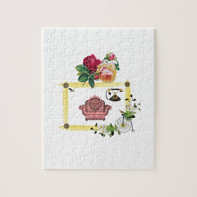 Puzzle floral (Vertical)