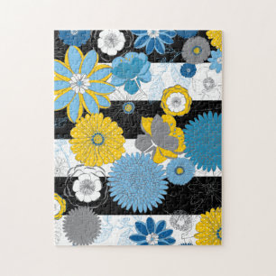 Puzzle floral 11x14 pour les aveugles de couleur