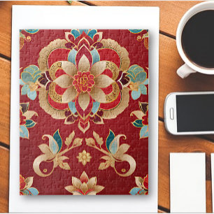 Puzzle floral chinois traditionnel complexe