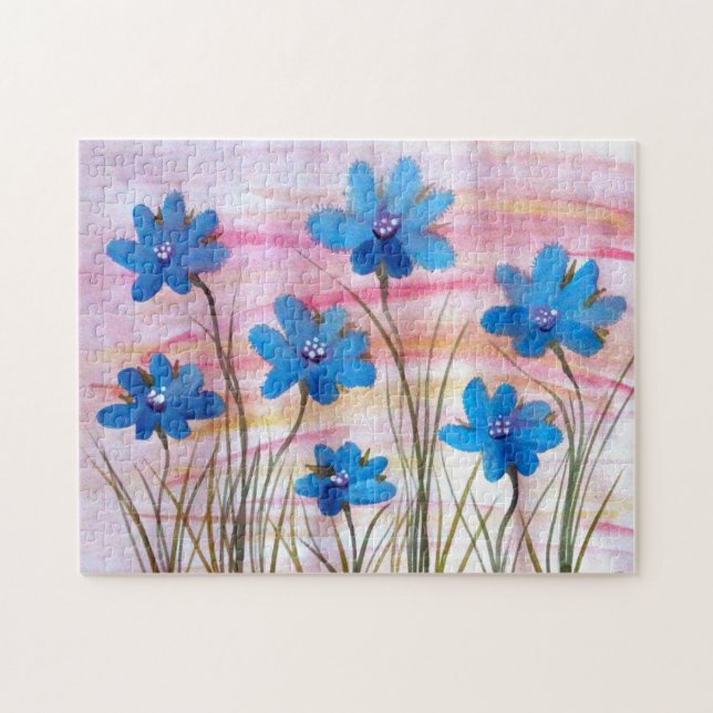 Puzzle floral coloré (Horizontal)