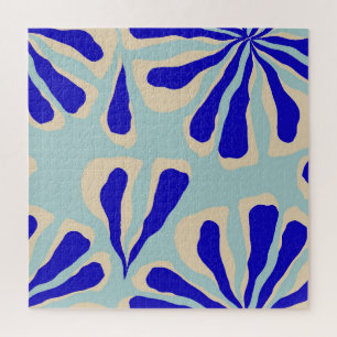 Puzzle Floral Contemporain : Mode tendance sans couture.