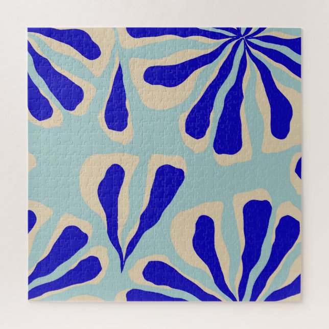 Puzzle Floral Contemporain : Mode tendance sans couture. (Vertical)