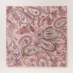 Puzzle Floral Ethnique : Design Oriental Paisley.
