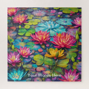 Puzzle floral kaléidoscopique dynamique