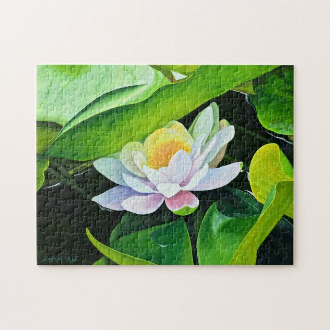 Puzzle Floral Lily blanche (Horizontal)